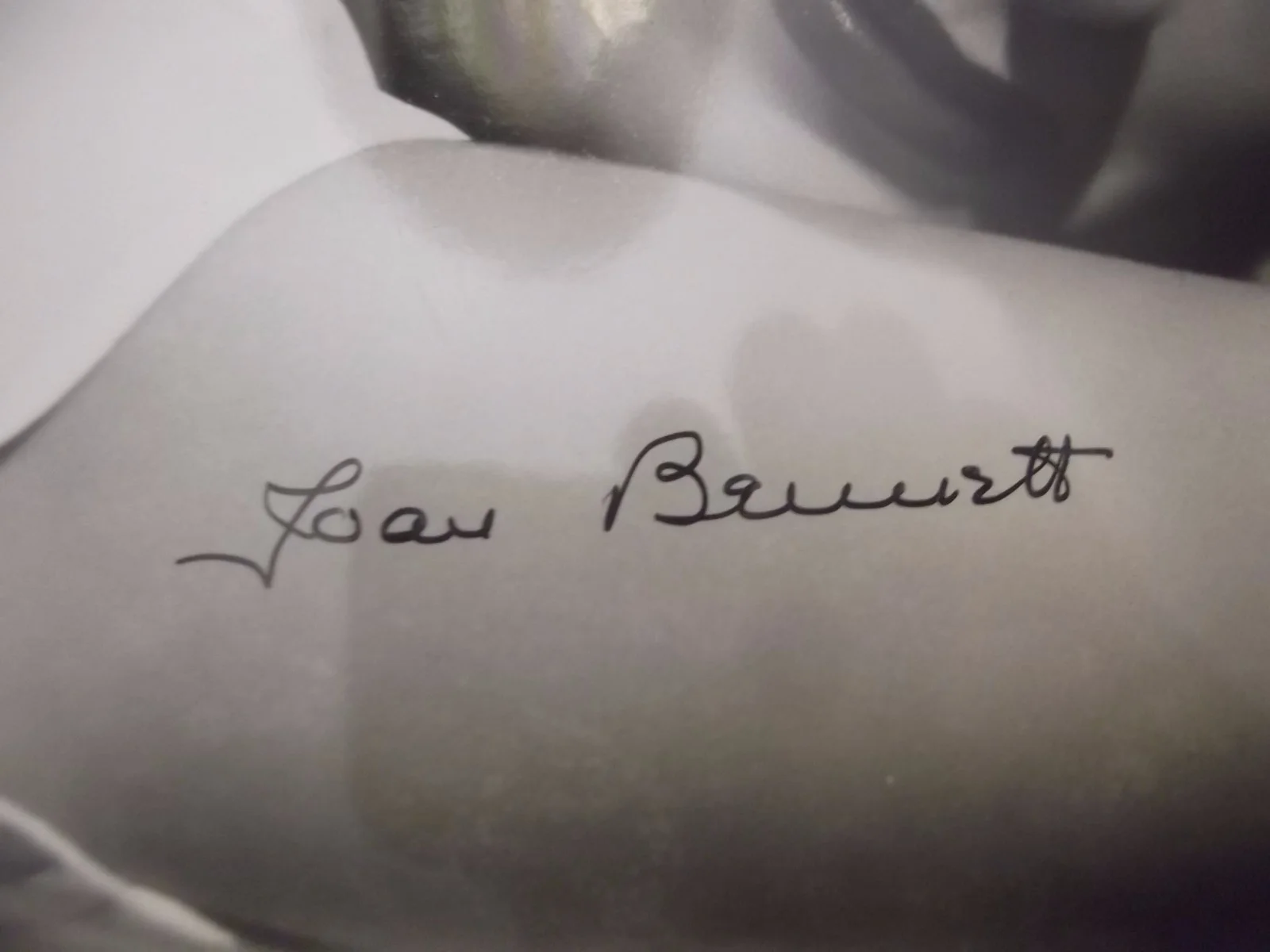 JOAN BENNETT 8X10 PHOTO AUTOGRAPH COA, image 2