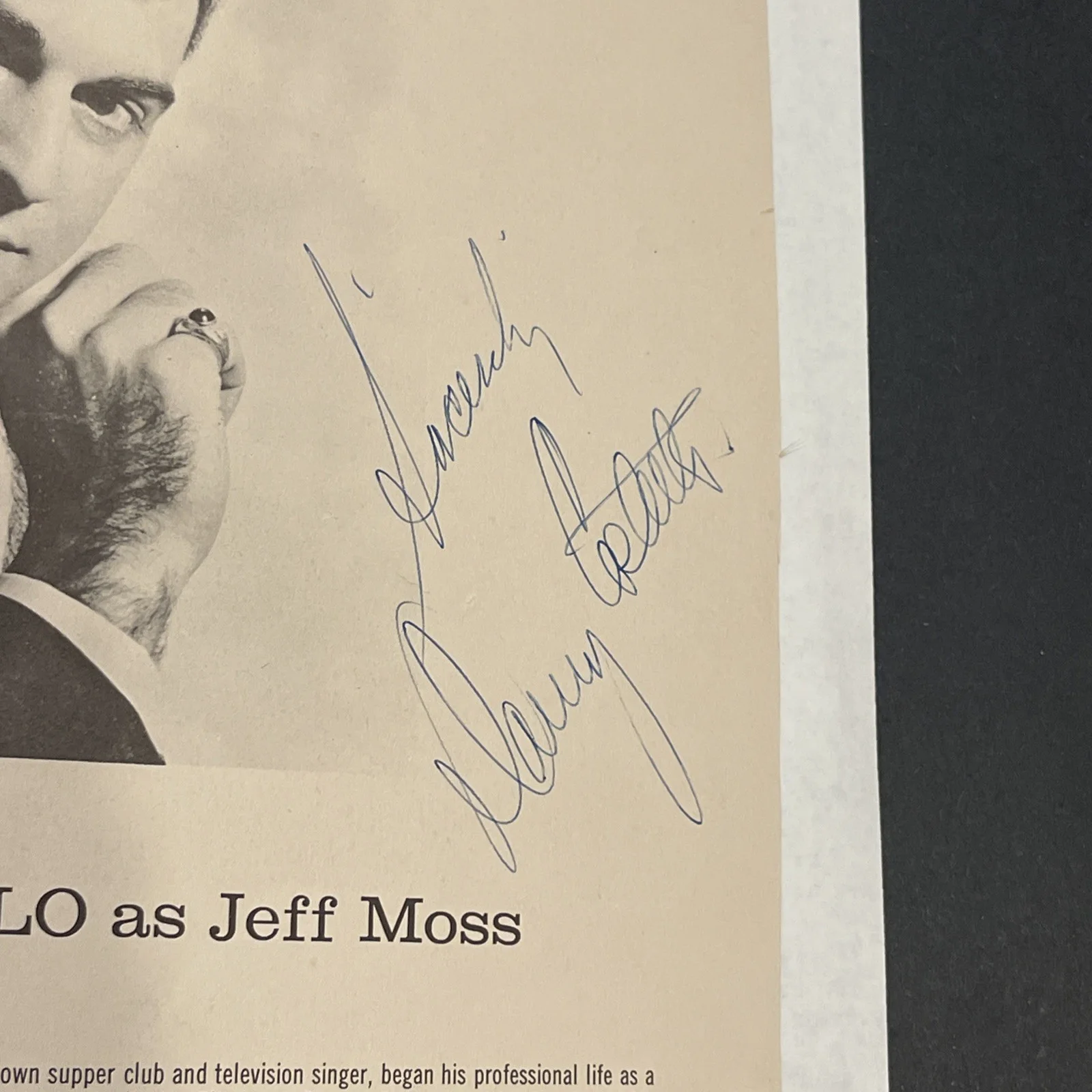 Danny Costello as Jeff Moss: Signed Music Celebrity Photograph 8 x 10” / KSK, изображение 2