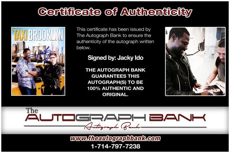 Jacky Ido — Jacky Ido authentic signed celebrity 8x10 photo W/Cert Autographed C11, image 2