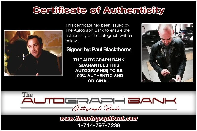 Paul Blackthorne — Paul Blackthorne authentic signed celebrity 8x10 photo |CERT Autographed 1316b1, image 2