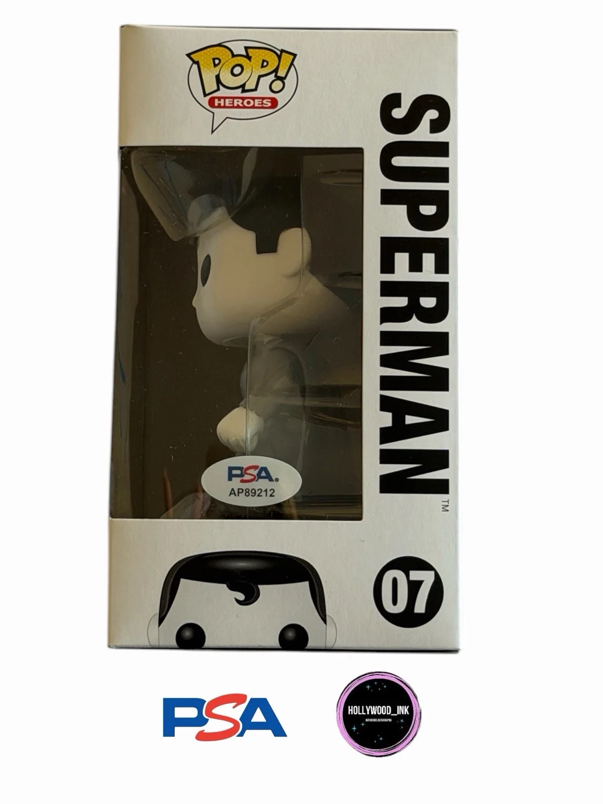 DAVID CORENSWET — DAVID CORENSWET SIGNED AUTOGRAPH FUNKO POP 07 SUPERMAN PSA/DNA COA, image 2