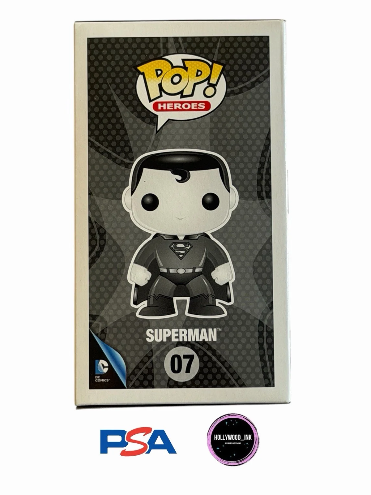 DAVID CORENSWET — DAVID CORENSWET SIGNED AUTOGRAPH FUNKO POP 07 SUPERMAN PSA/DNA COA, image 4