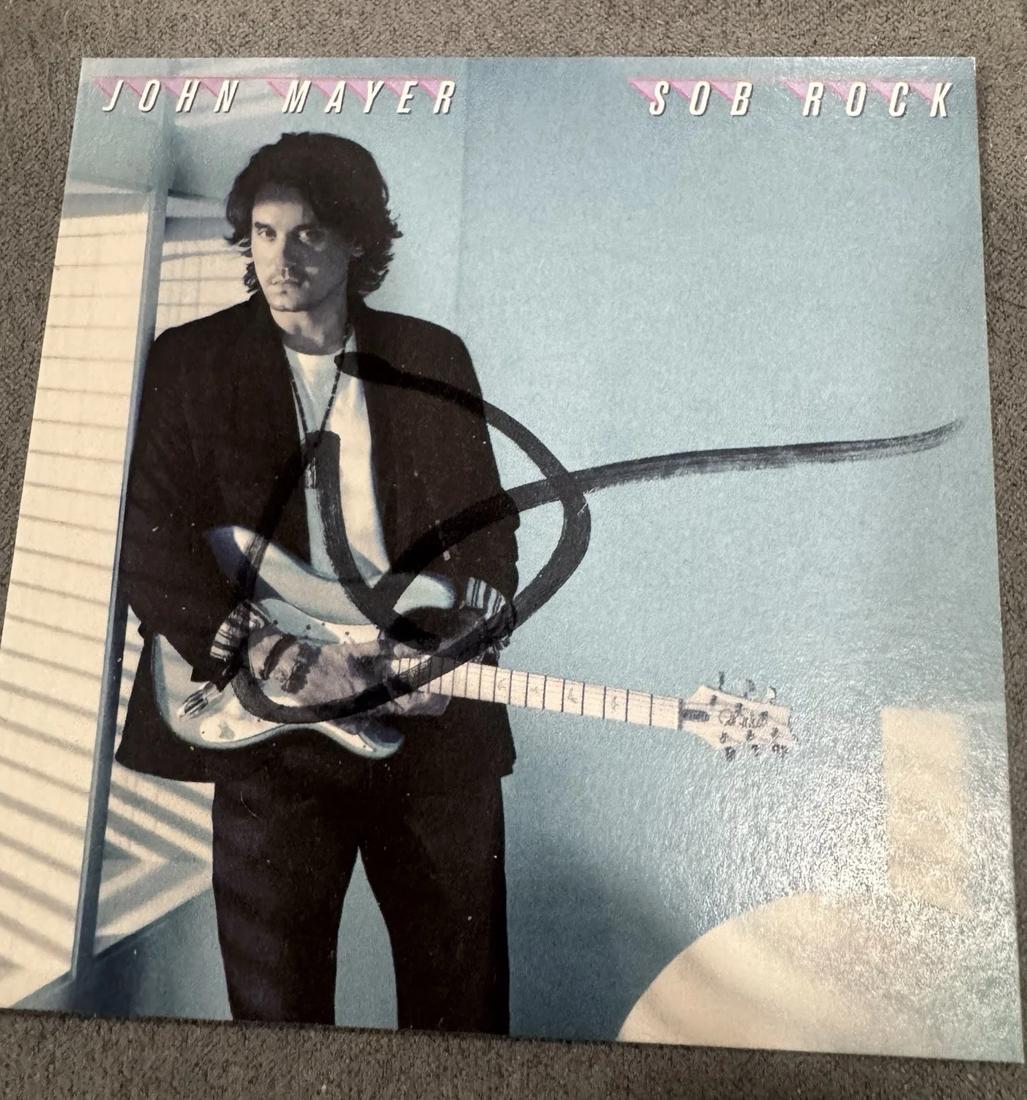 John Mayer Sob Rock Signed CD Insert with sealed CD, image 2