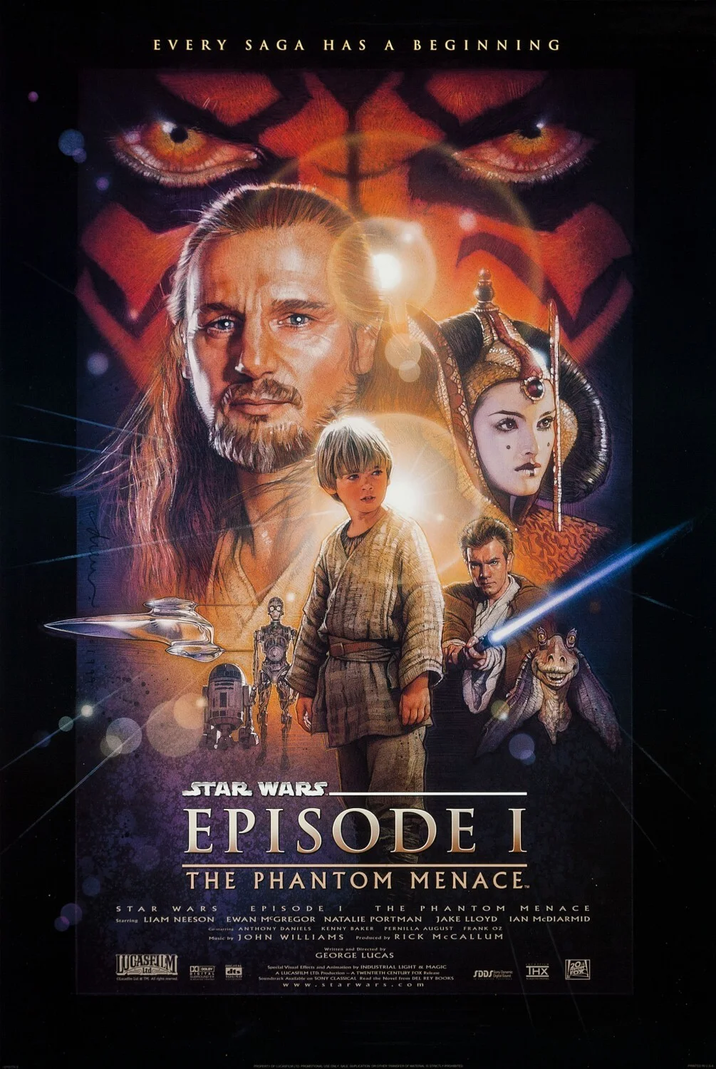 Star Wars The Phantom Menace EP1 35mm Film Cell strip very Rare var_e, image 2