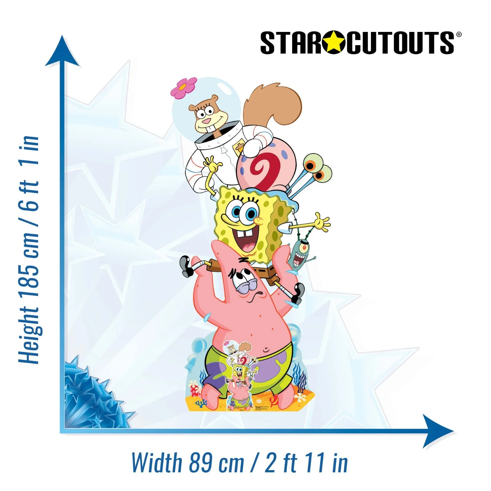 SpongeBob SquarePants and Friends Group Cardboard Cutout / Standee / Standup, image 3