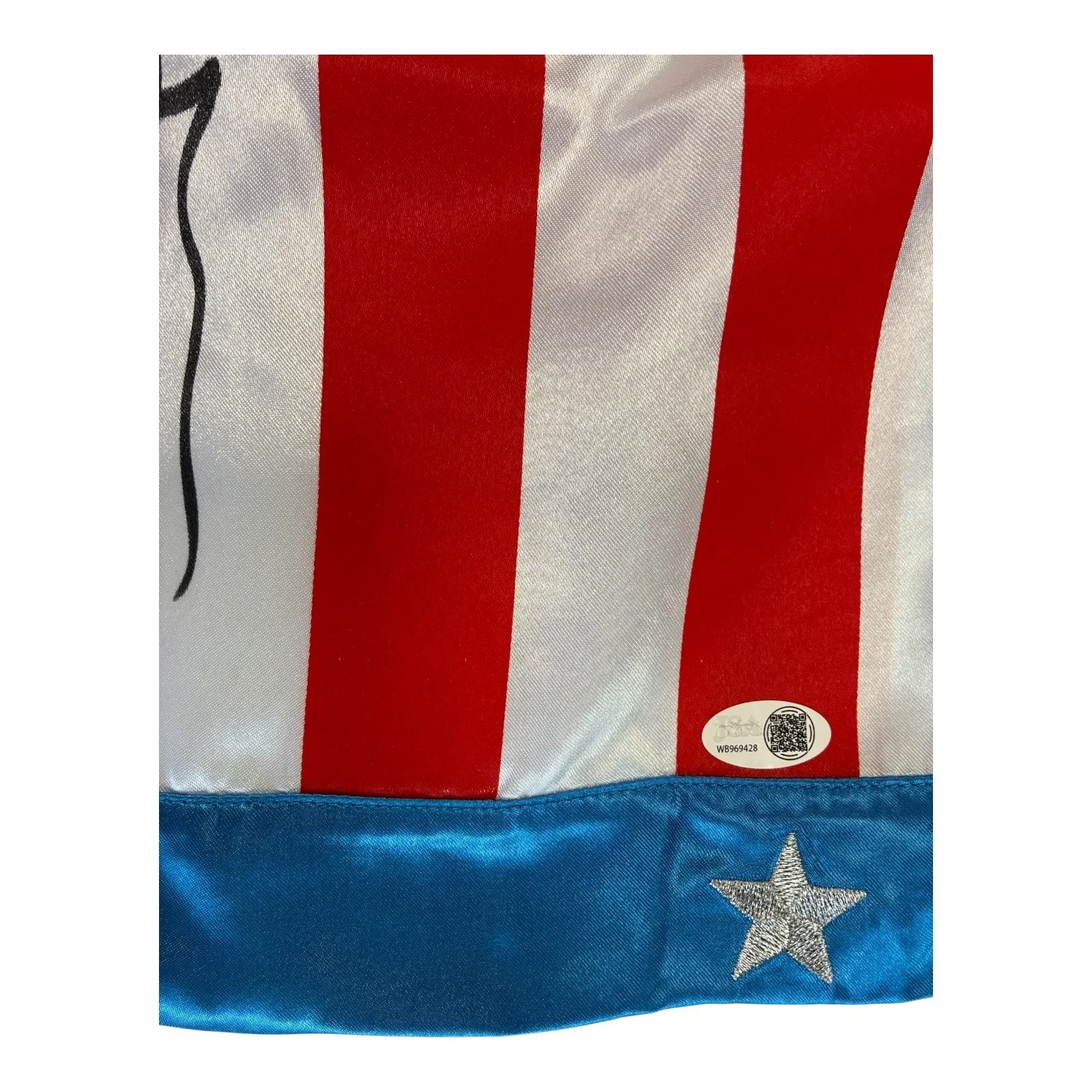 Sylvester Stallone — Sylvester Stallone Signed Rocky IV Trunks JSA Witness Authenticated, image 3