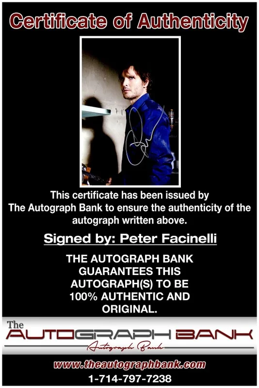 Peter Facinelli — Peter Facinelli authentic signed celebrity 10x15 photo |CERT Autographed 21516c, image 2