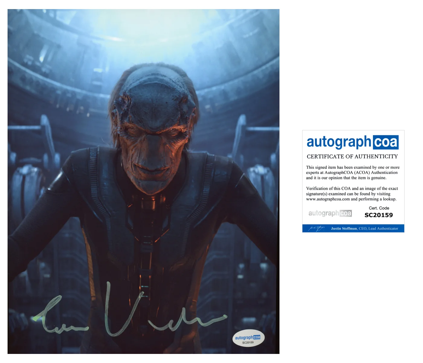 Tom Vaughan Lawlor Avengers Autographed Signed 8x10 Photo ACOA, image 2