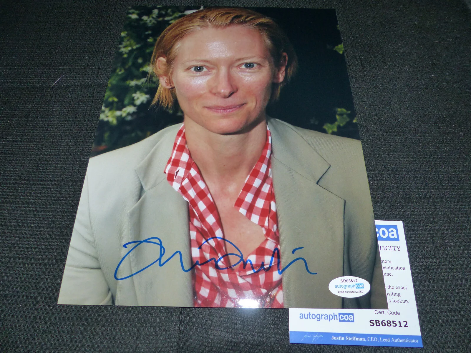 Tilda Swinton — TILDA SWINTON signed autograph 8x11 Photo InPerson ACOA COA