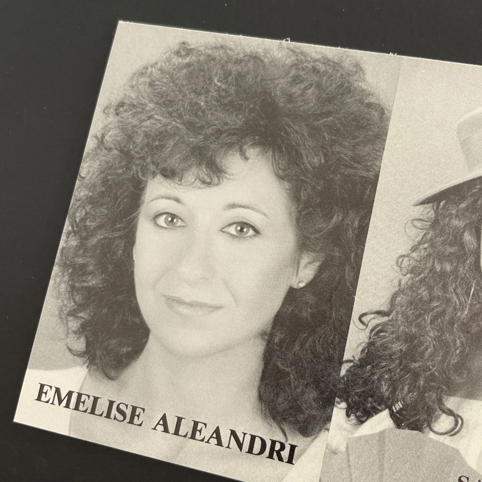 EMELISE ALEANDRI: Hand Signed Celebrity Photograph 4 x 6” / KSK, image 2