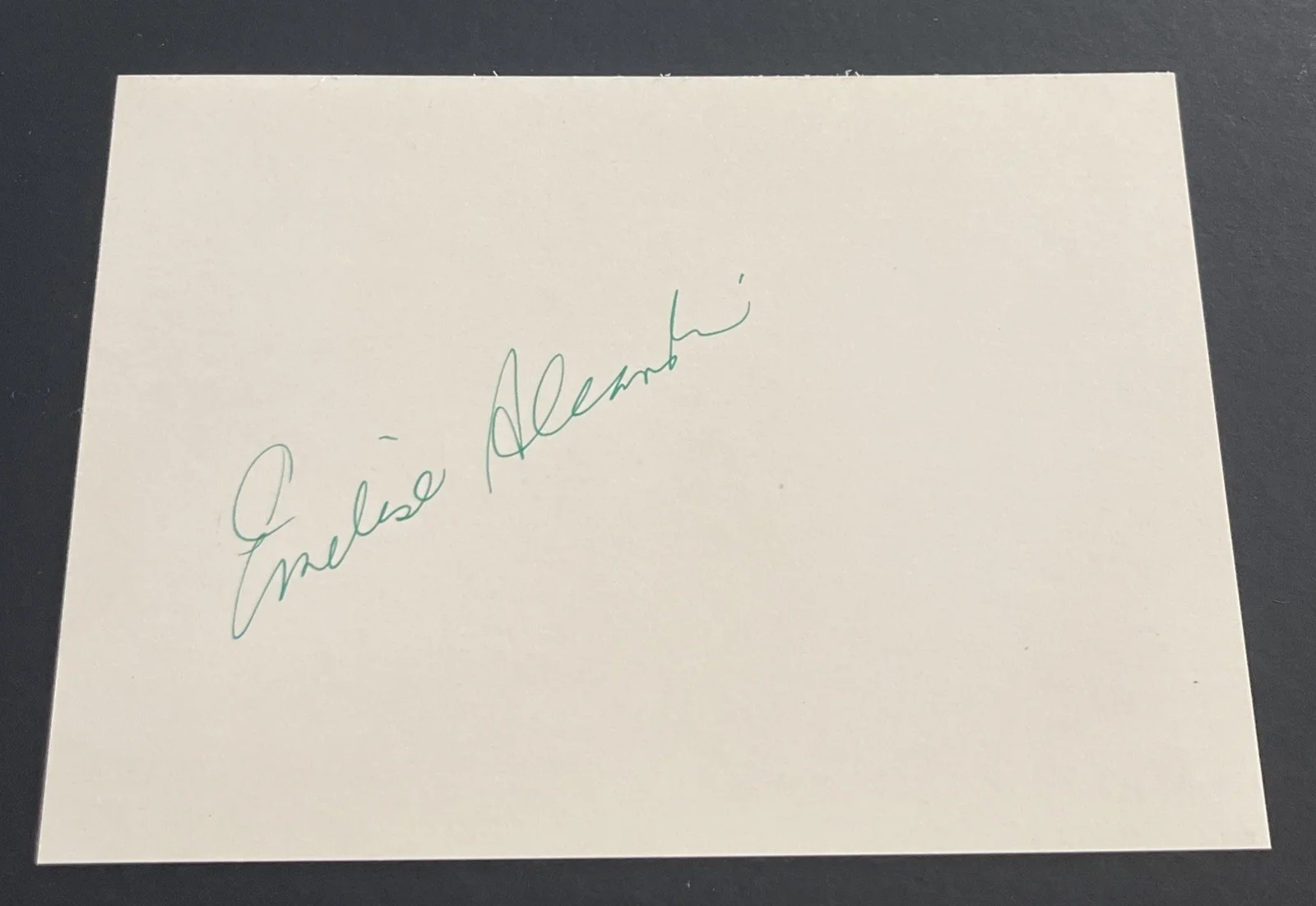 EMELISE ALEANDRI: Hand Signed Celebrity Photograph 4 x 6” / KSK, image 4