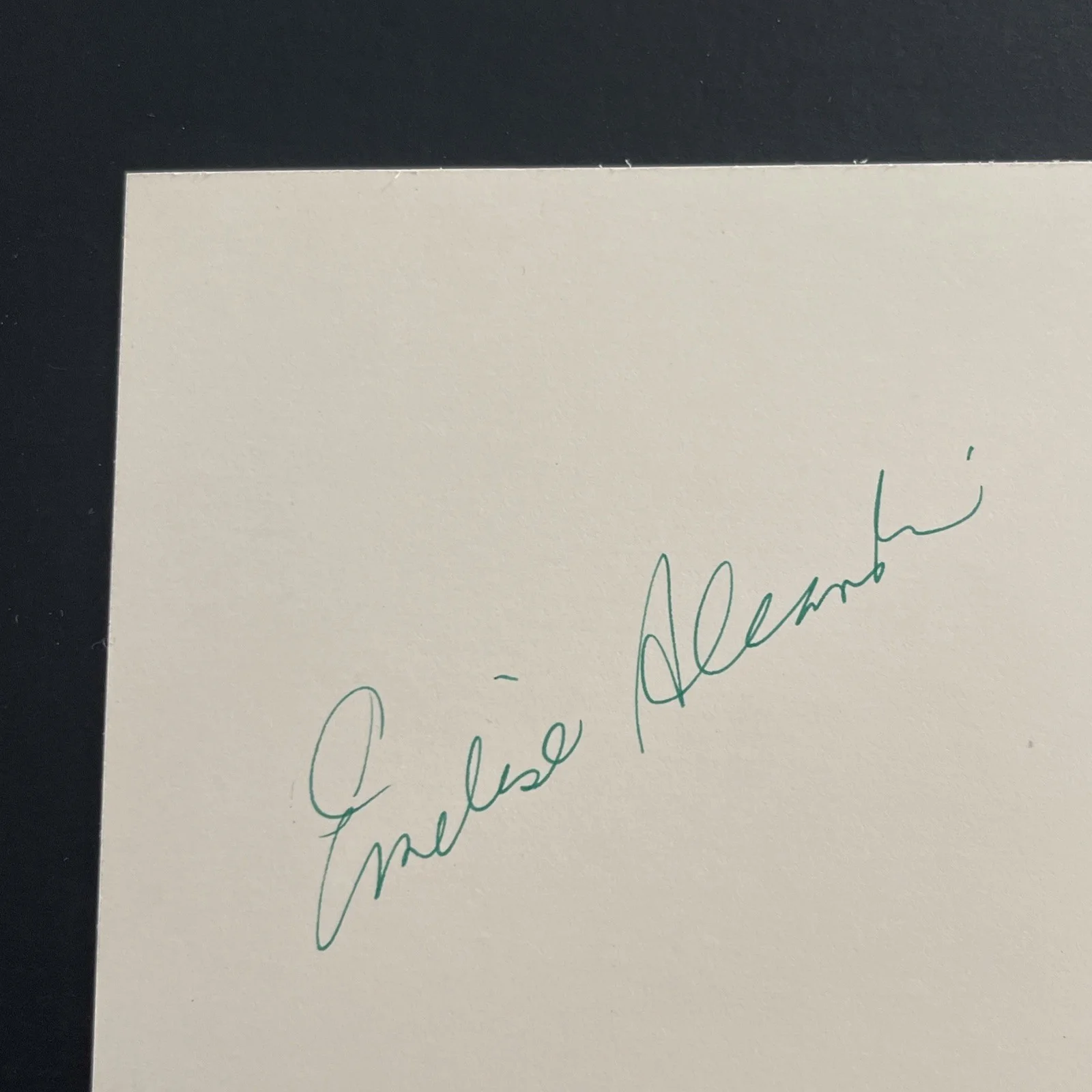 EMELISE ALEANDRI: Hand Signed Celebrity Photograph 4 x 6” / KSK, image 5
