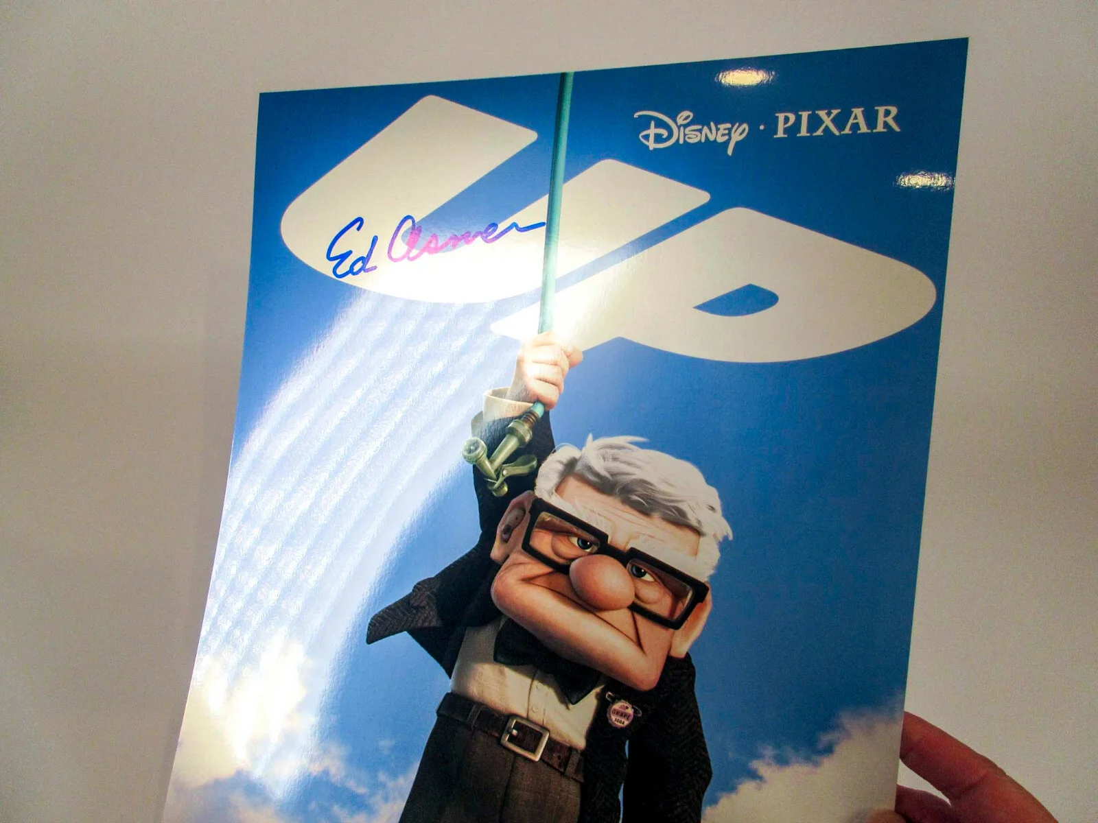 Ed Asner — Ed Asner Signed Autographed UP 11x14 Photo Metallic Finish ACOA Authenticated C, image 2