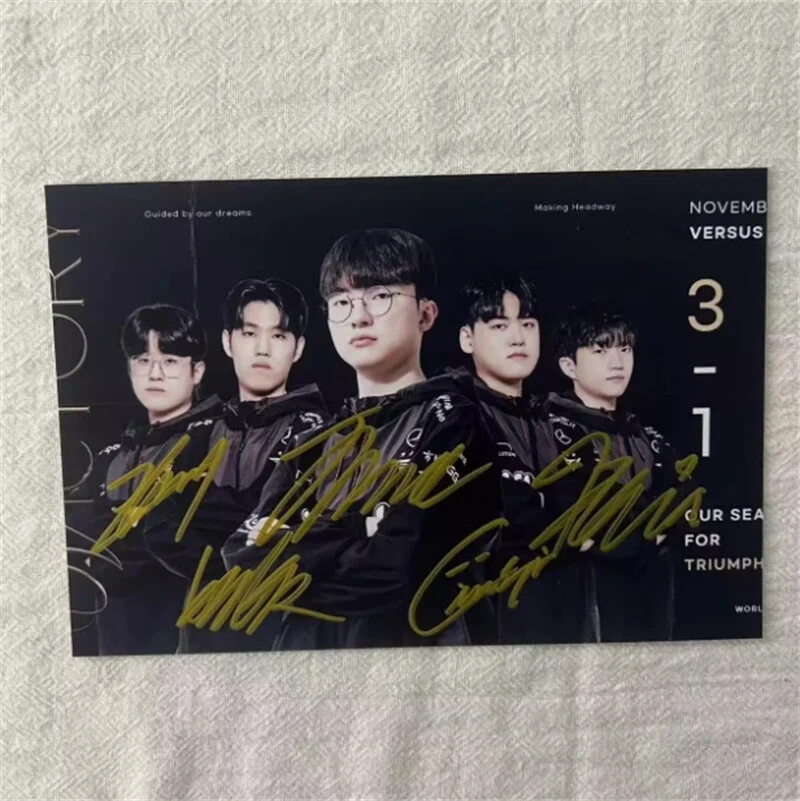 Faker — T1 Faker Hand Signed Lee Sang-hyeok Autographs 6'' Autographed Photo Fans Gift, image 4