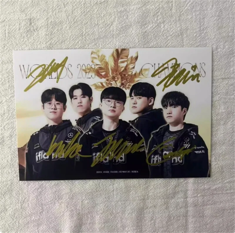 Faker — T1 Faker Hand Signed Lee Sang-hyeok Autographs 6'' Autographed Photo Fans Gift, image 5