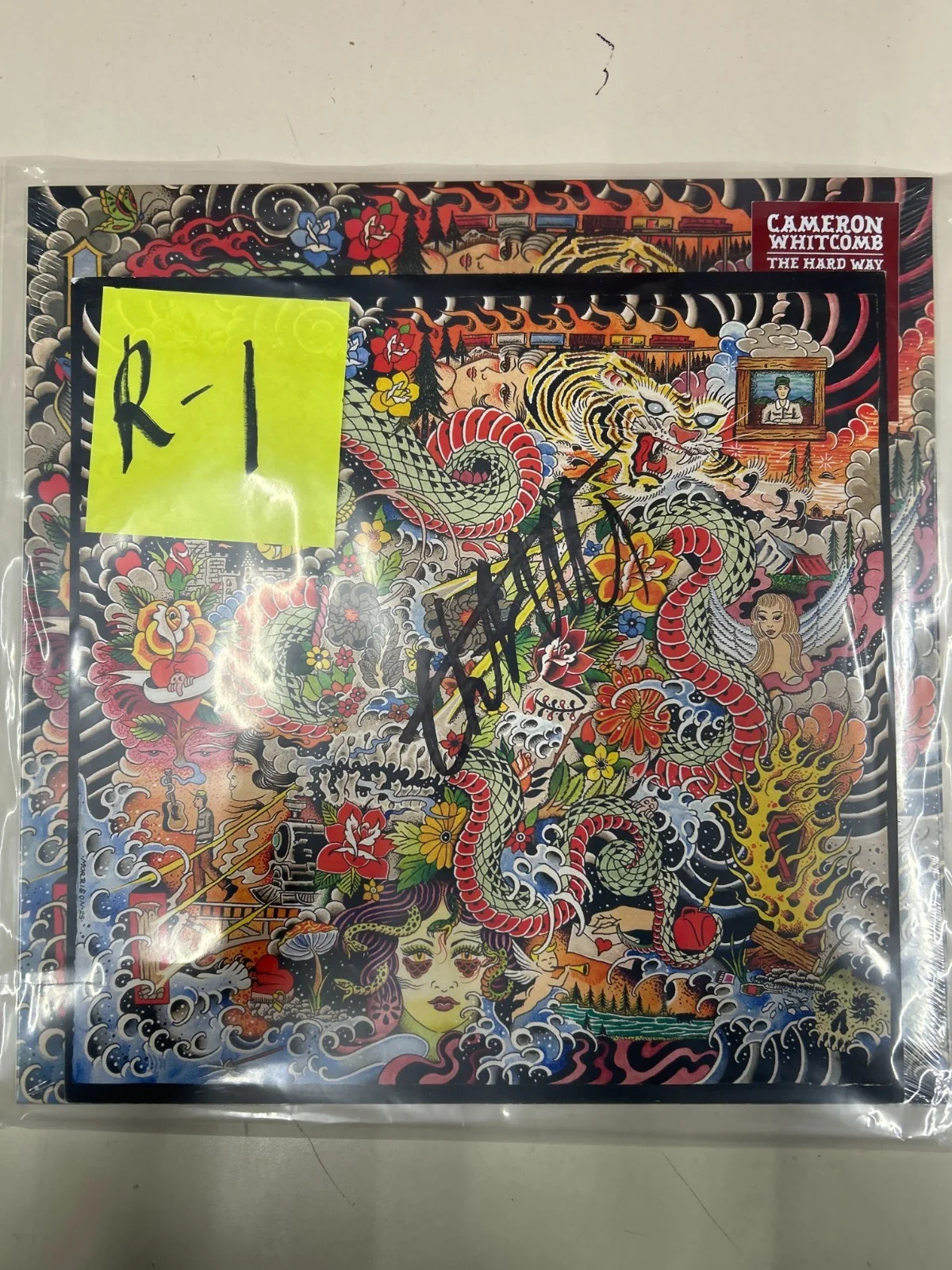 Cameron Whitcomb SIGNED The Hard Way Red Vinyl Lithograph Numbered IN HAND 1-7, image 2
