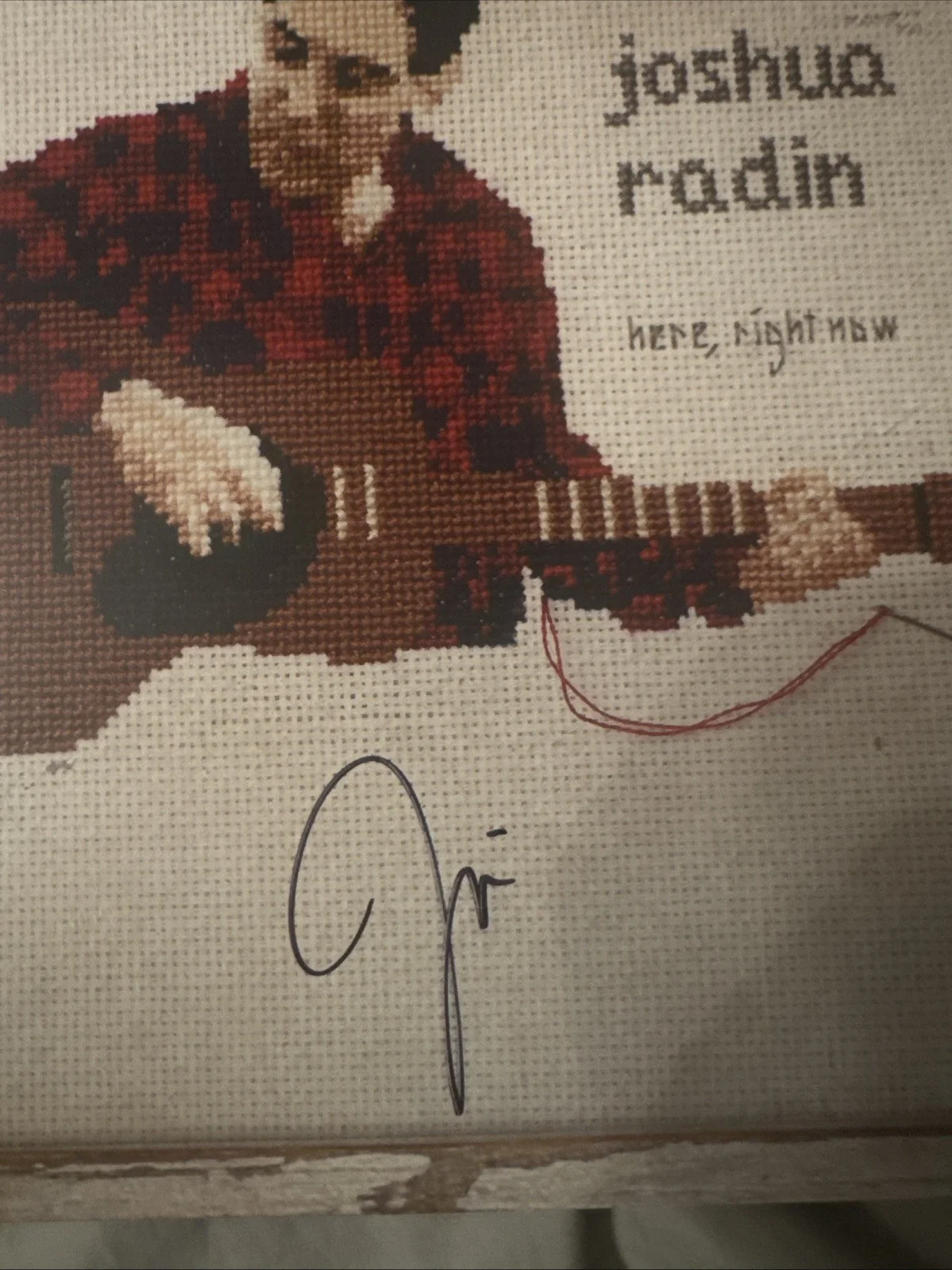 Joshua Radin SIGNED AUTOGRAPHED Here Right Now Vinyl Record LP Album, image 2