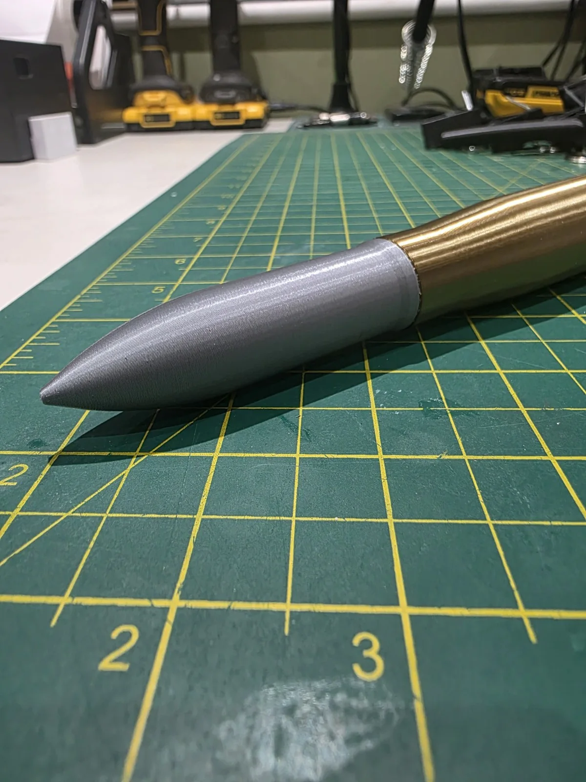 20mm x 139mm model plastic replica bullets for cosplay reenactment desk ornament, image 4