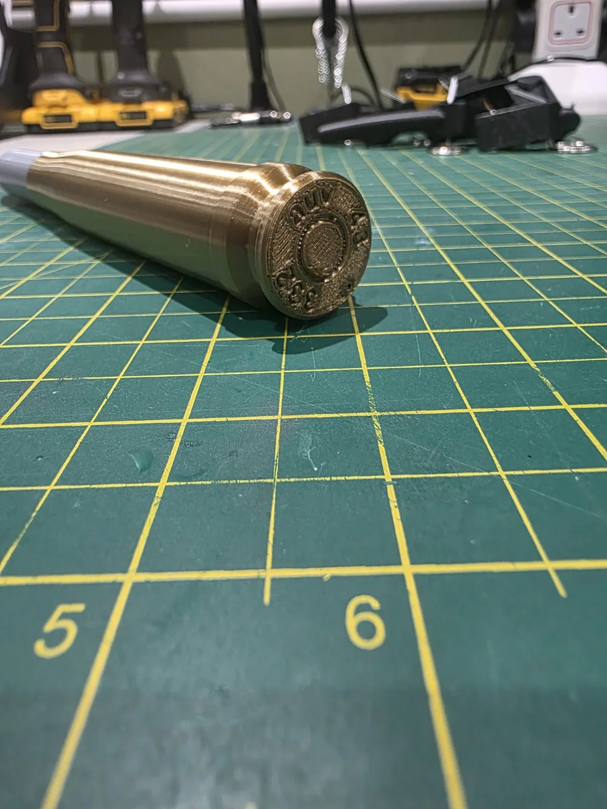 20mm x 139mm model plastic replica bullets for cosplay reenactment desk ornament, image 5