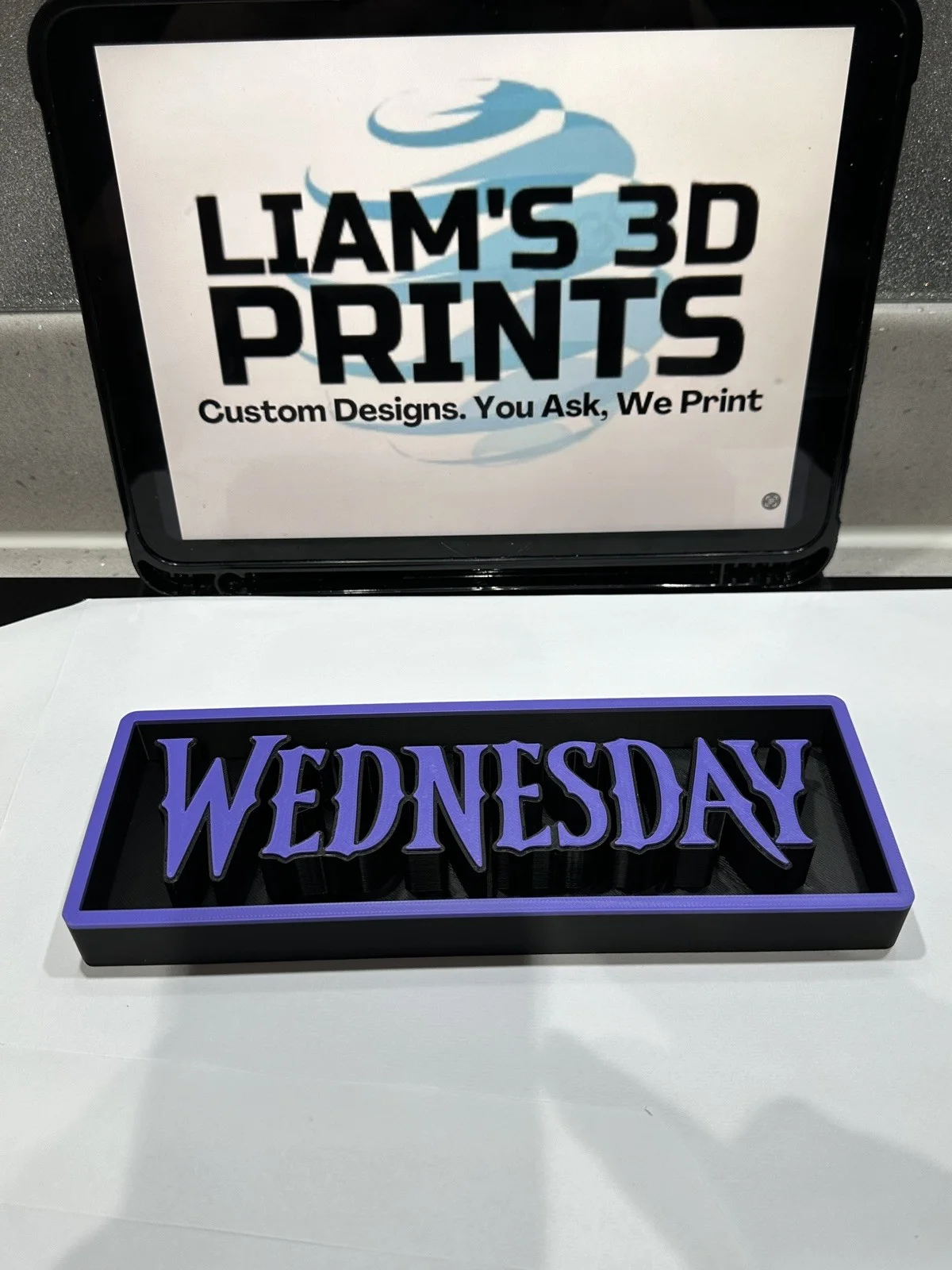 Decorative Wednesday Addams 2 Film Logo Sign Display Cinema s 17.5cm L 22cm, image 2