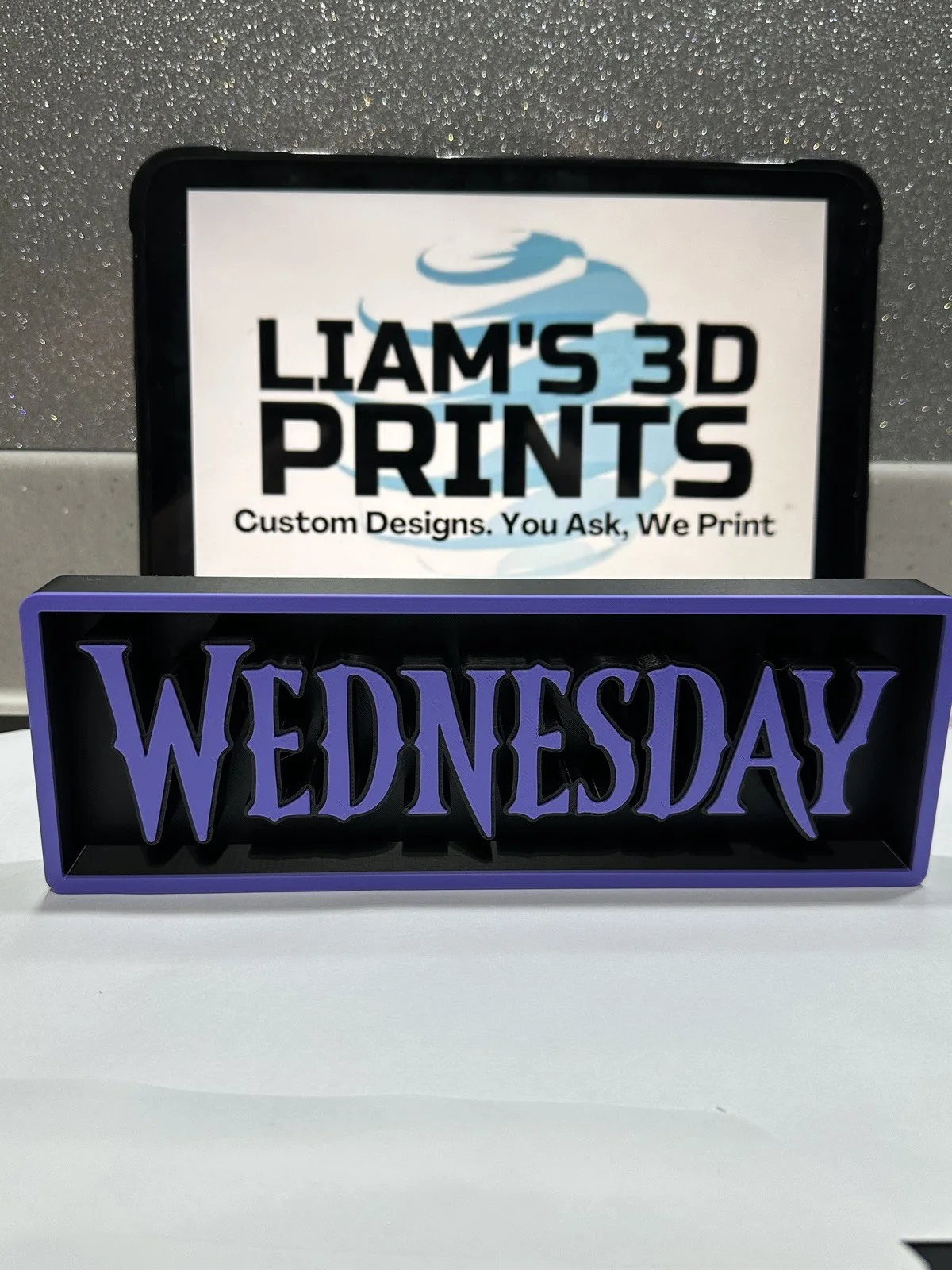 Decorative Wednesday Addams 2 Film Logo Sign Display Cinema s 17.5cm L 22cm, image 3