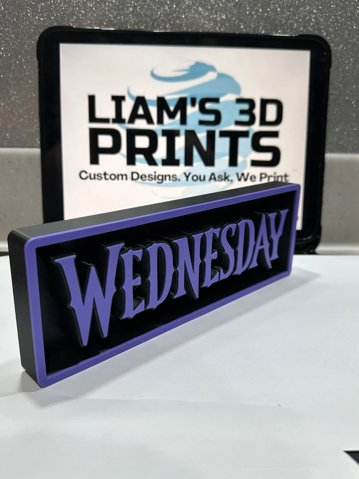 Decorative Wednesday Addams 2 Film Logo Sign Display Cinema s 17.5cm L 22cm, image 4