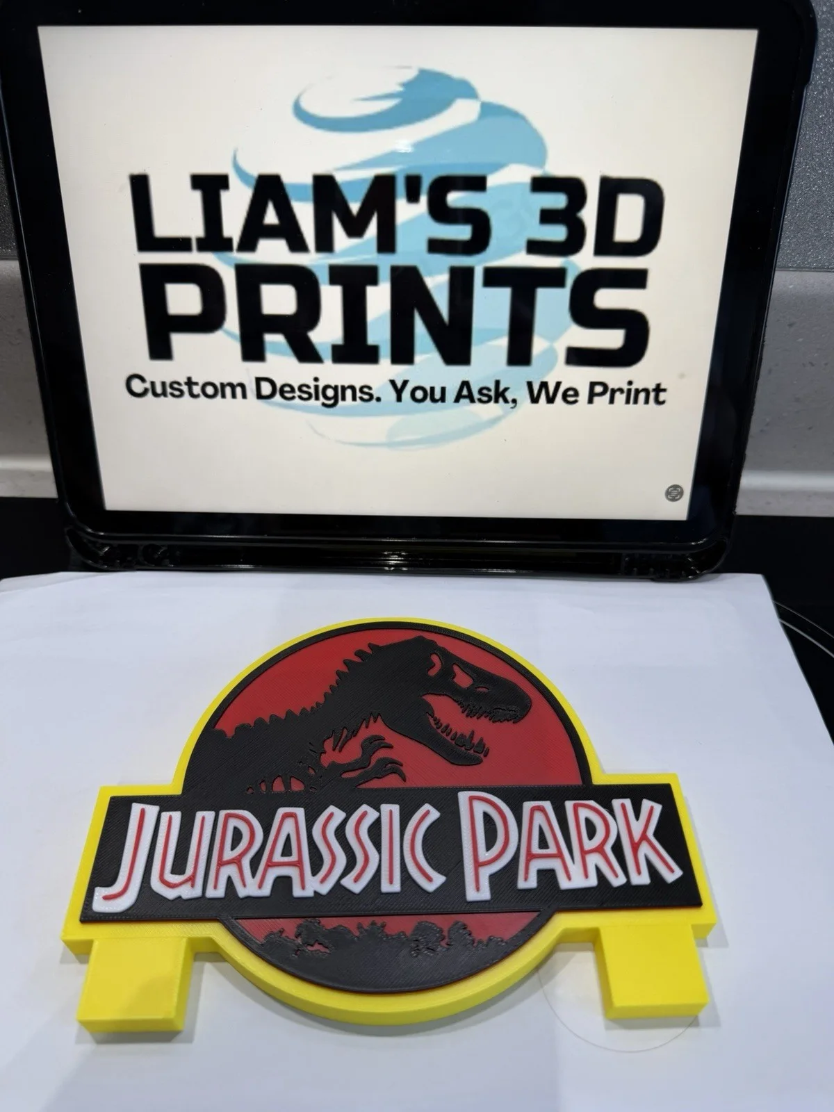 Decorative Jurassic Park World Film Self Standing logo Sign Display Pop, image 4