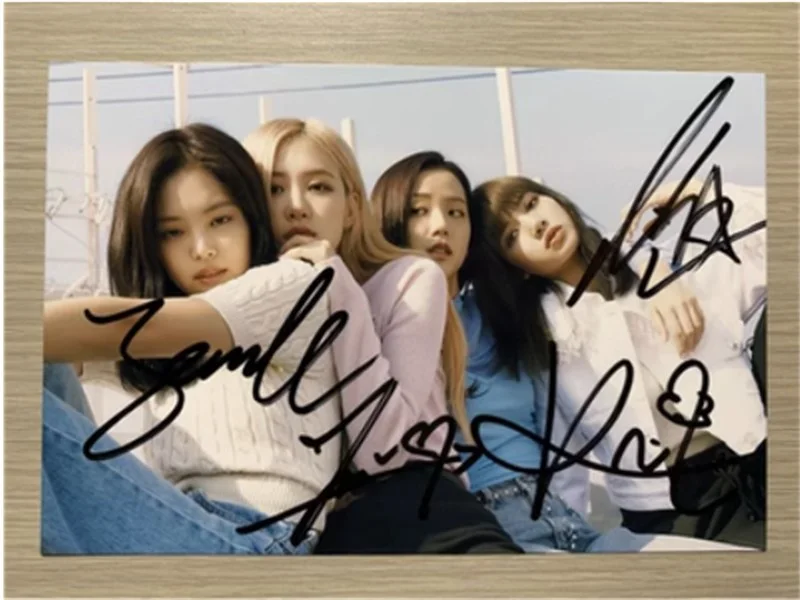 Blackpink — BLACKPINK ROSE Jennie Lisa Jisoo Handsigned Original Photo 4*6 Autographed, image 4