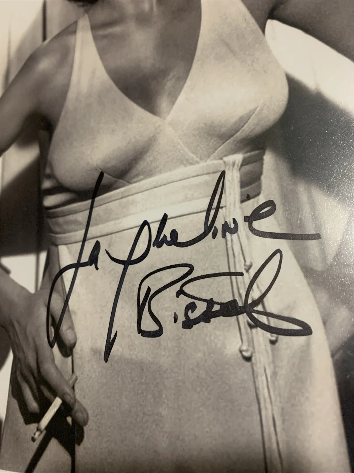 Jacqueline Bisset — Jacqueline Bisset autographed signed sexy classic 8x10 B&W photo Beckett BAS coa, изображение 2