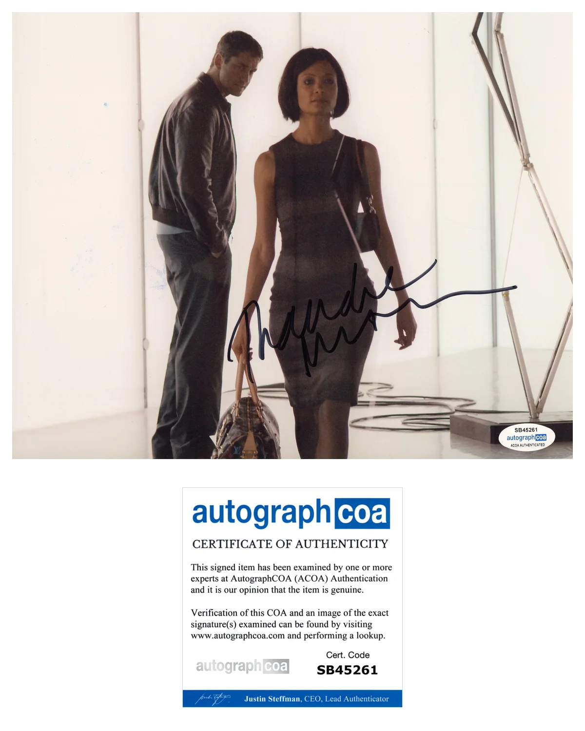 Thandiwe Newton RocknRolla Autographed Signed 8x10 Photo ACOA, image 2