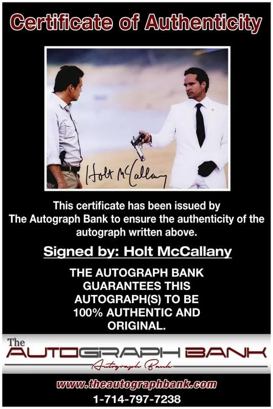 Holt Mccallany — Holt Mccallany authentic signed celebrity 8x10 W/Certificate Autographed (A0002), image 2