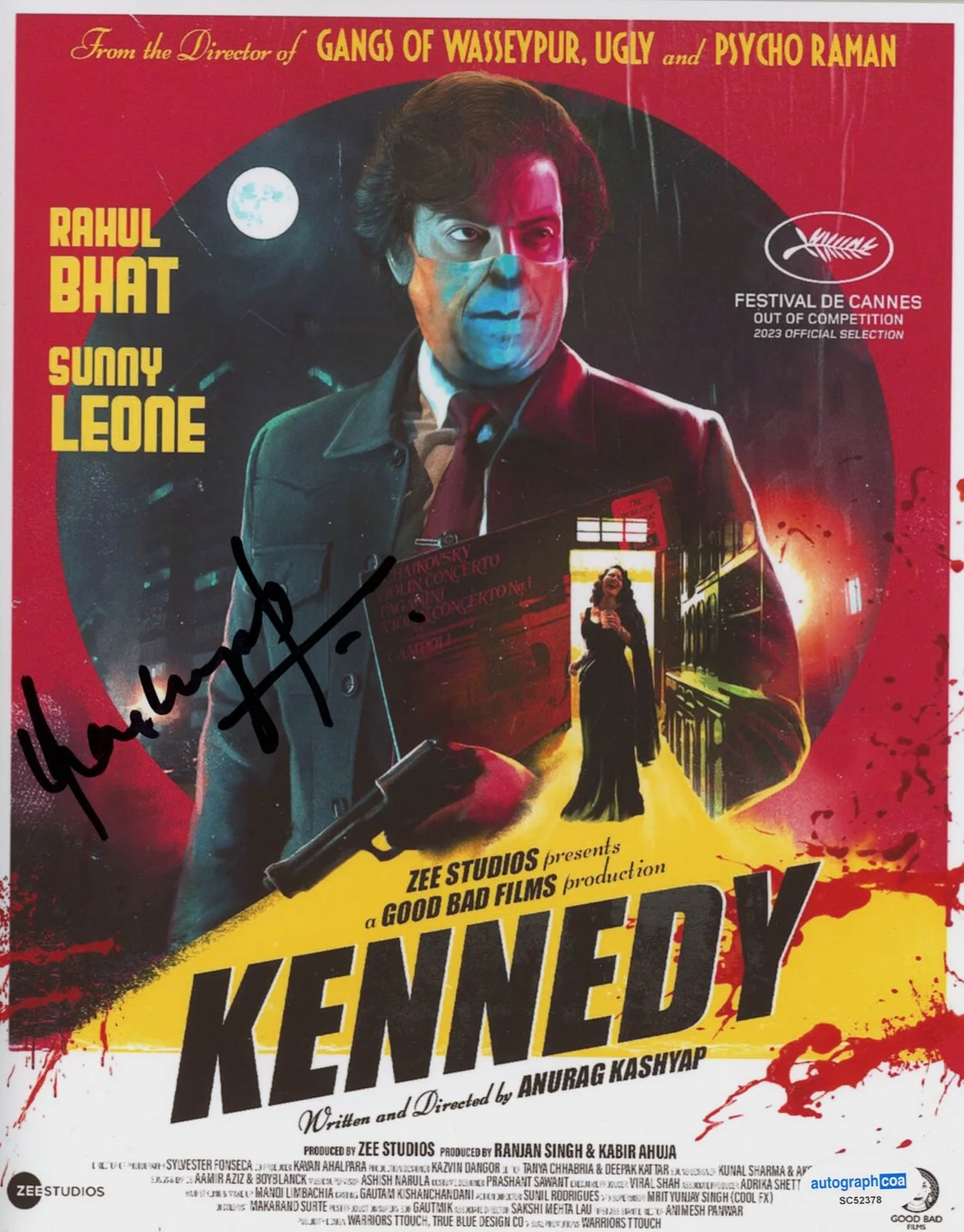 Anurag Kashyap — Anurag Kashyap signed "KENNEDY" 8x10 Photo a EXACT PROOF Director ACOA COA, изображение 3