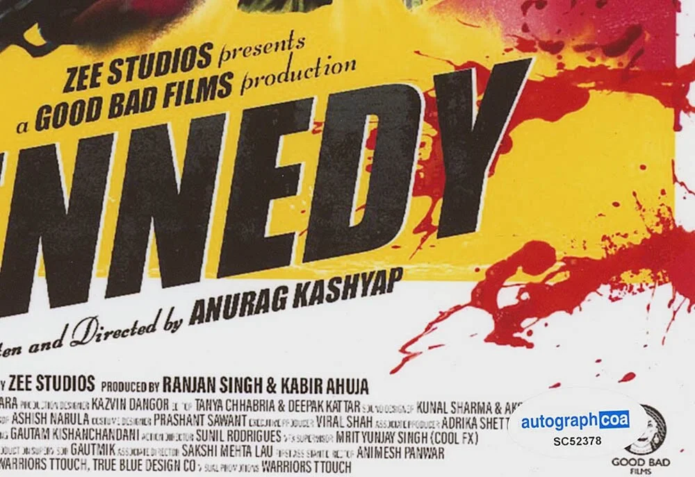 Anurag Kashyap — Anurag Kashyap signed "KENNEDY" 8x10 Photo a EXACT PROOF Director ACOA COA, изображение 5
