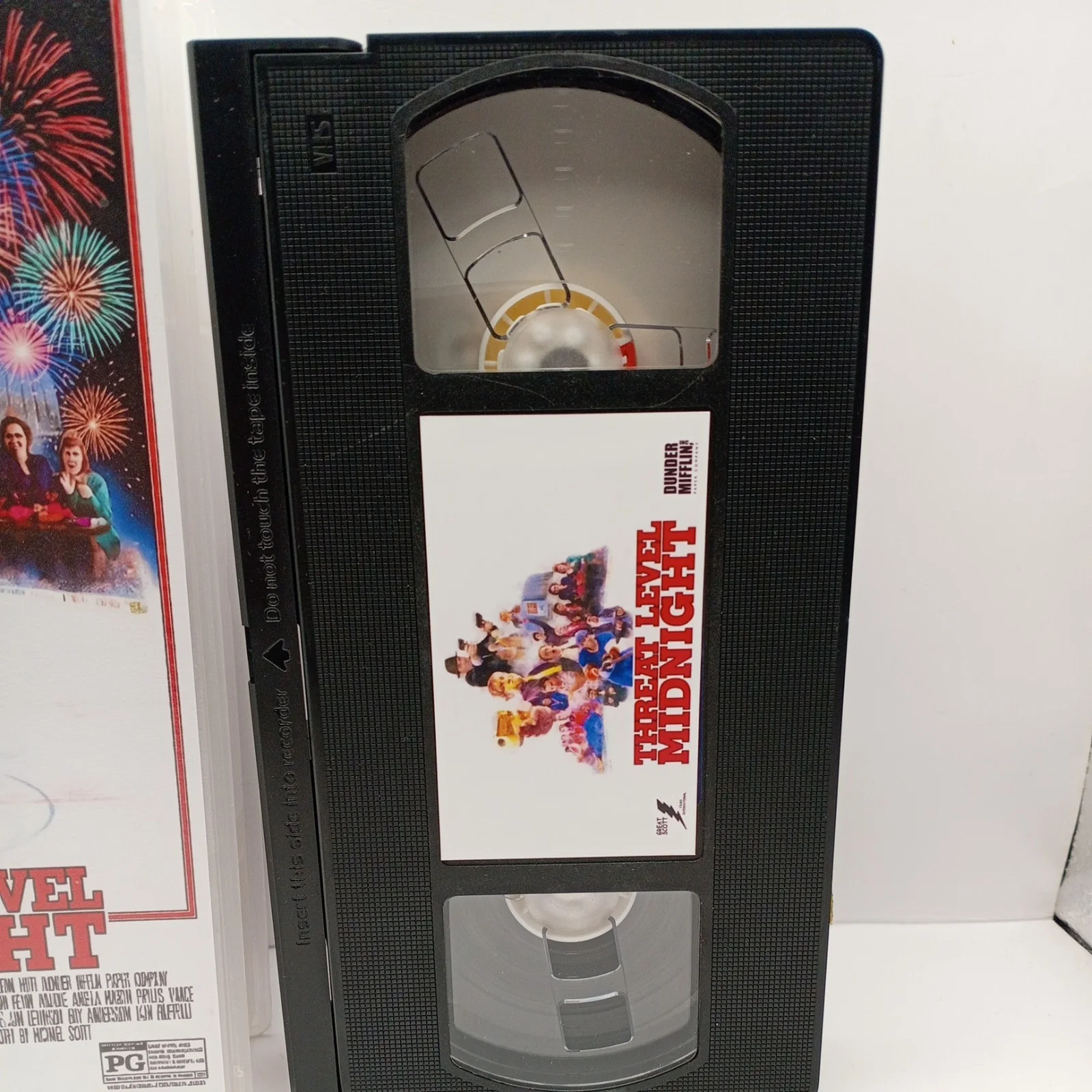 THREAT LEVEL MIDNIGHT vhs display prop The Office Dunder Mifflin Michael Scott, image 3