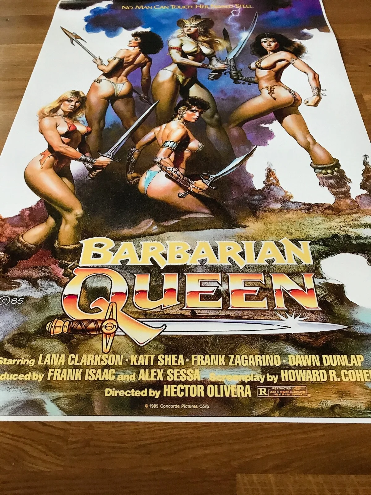 Large Movie Poster Barbarian Queen 430mm x 650mm (bit bigger than A2), изображение 5