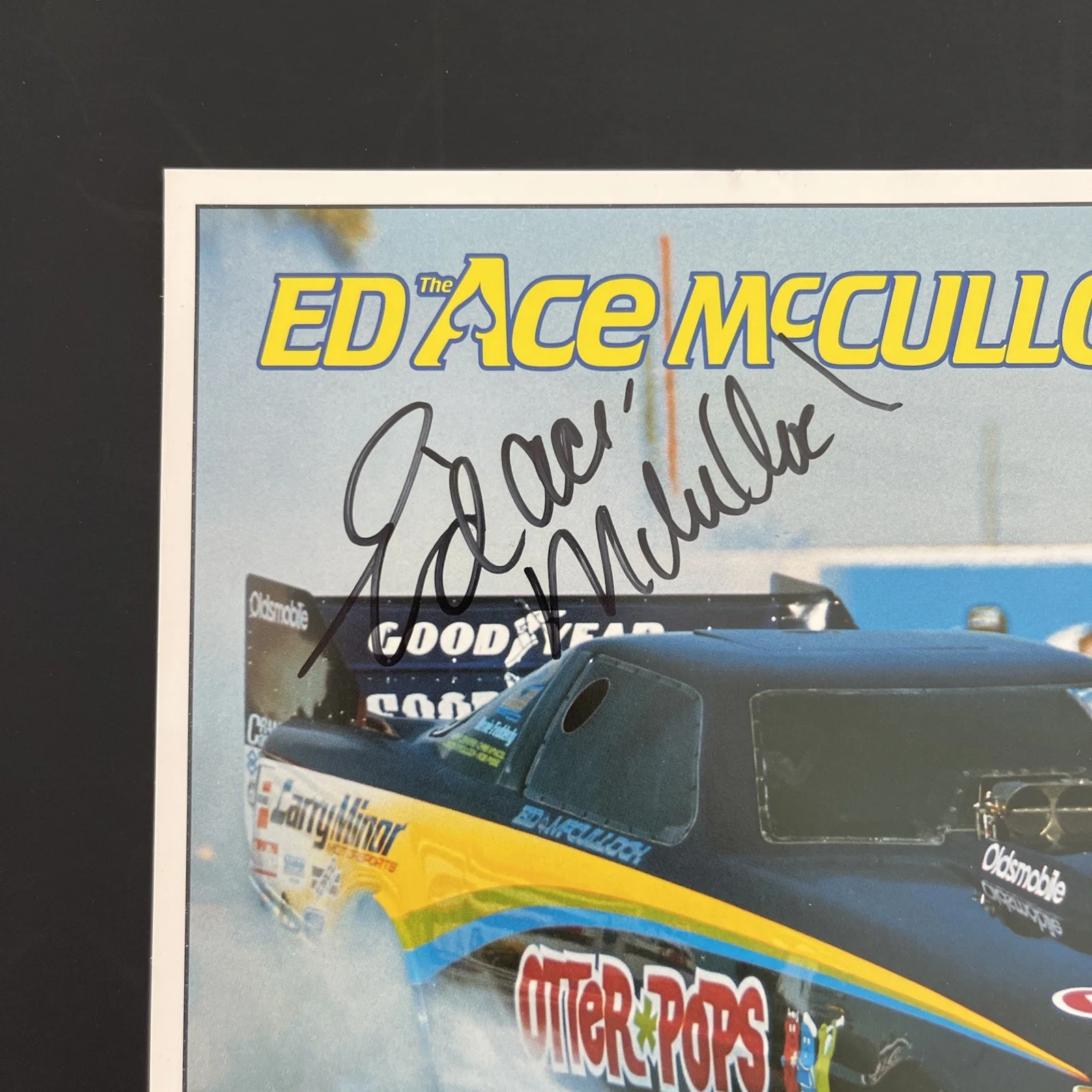 Ed McCullough NHRA Pro DragRacer: Hand Signed Sport Photograph 8x10 Inches / KSK, image 2