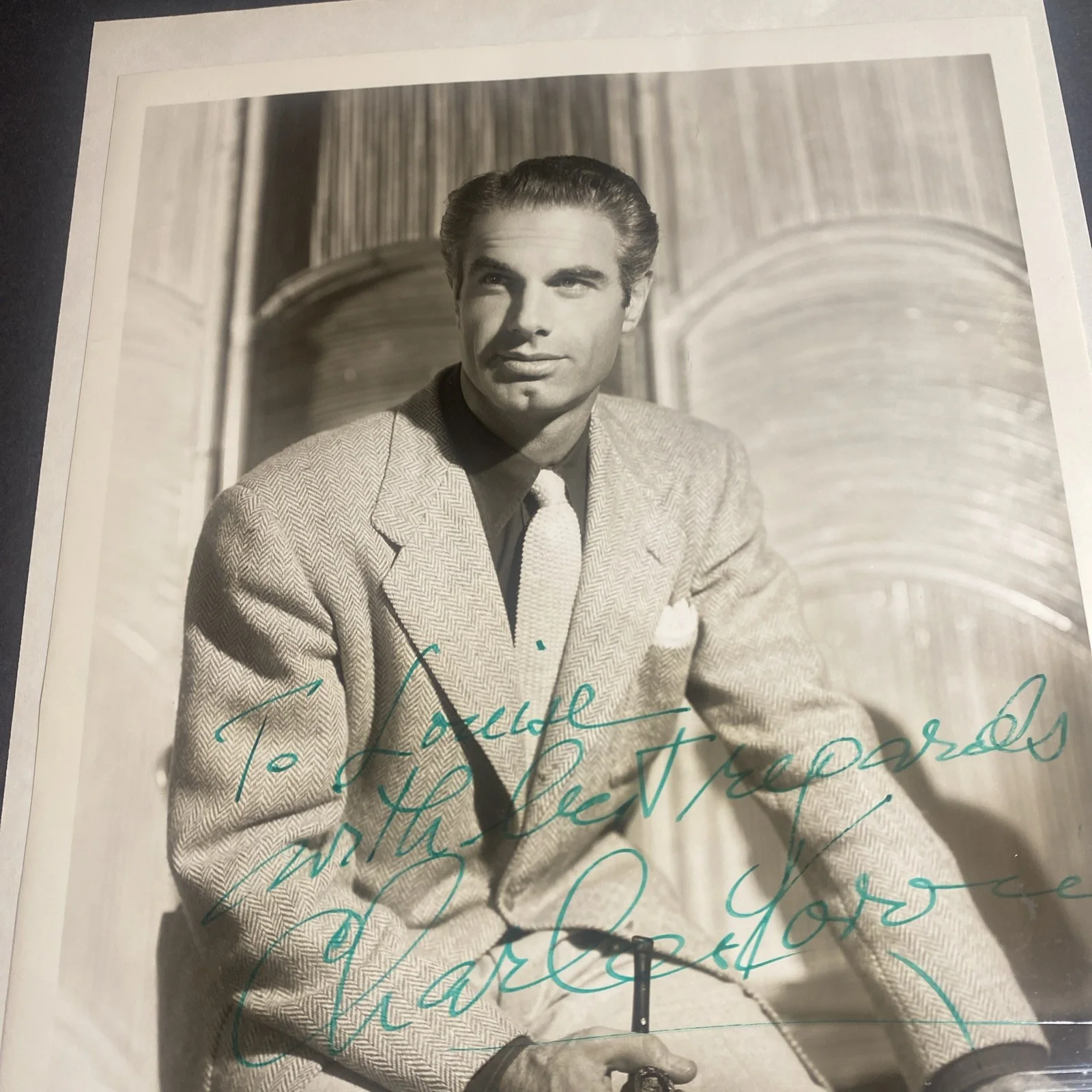 Charles Korvin: Hand Signed Celebrity Photograph 8 x 10 Inches / KSK, изображение 3