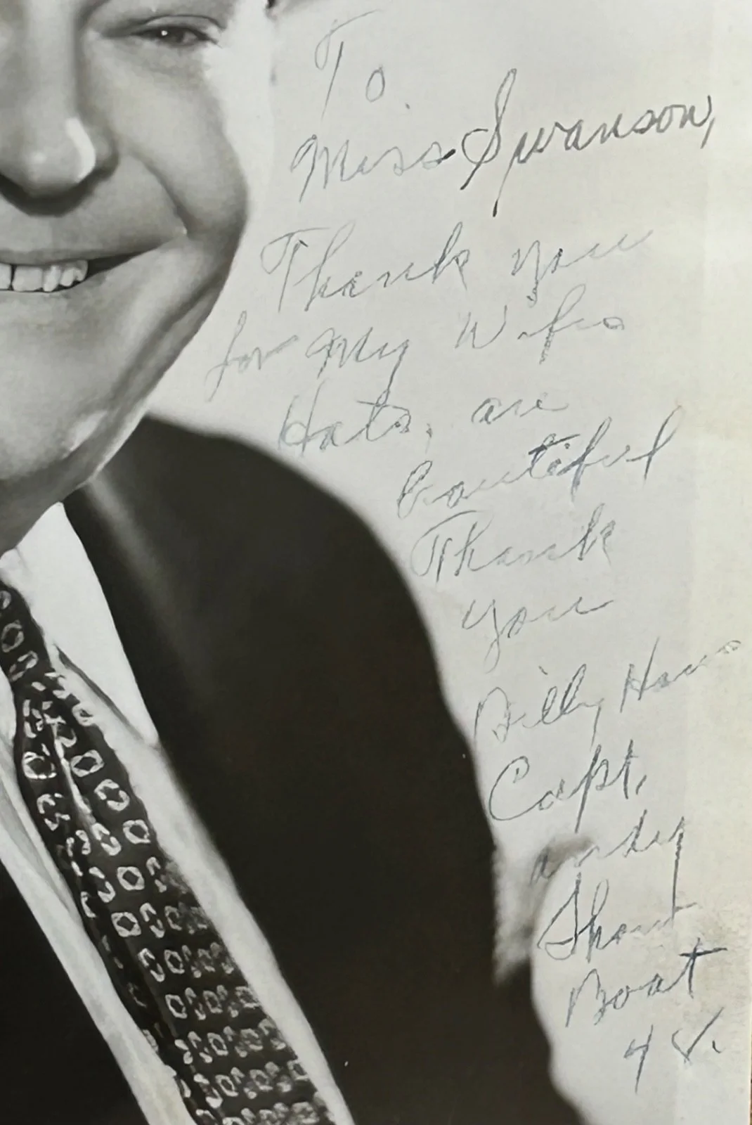 BILLY HOUSE—SIGNED PHOTO—DISNEY SNOW WHITE•KARLOFF•LUGOSI•LEWTON•ORSON WELLES, изображение 2