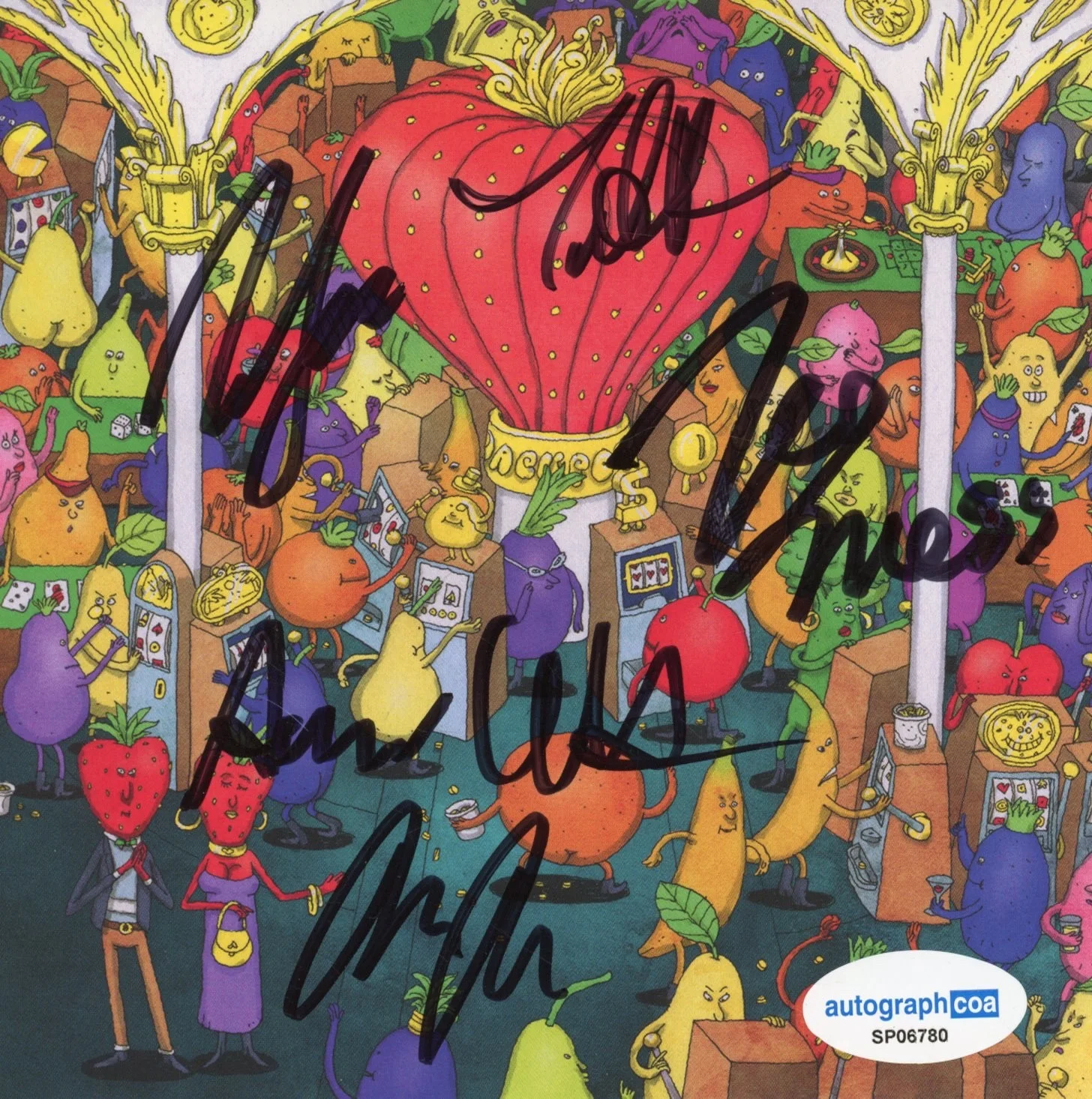 Dance Gavin Dance Signed Autograph Jackpot Juicer CD Framed Tilian x5 Band ACOA, image 2