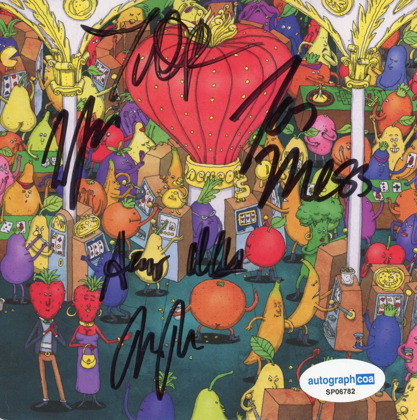 Dance Gavin Dance Signed Autograph Jackpot Juicer CD Framed Tilian x5 Band ACOA, image 4
