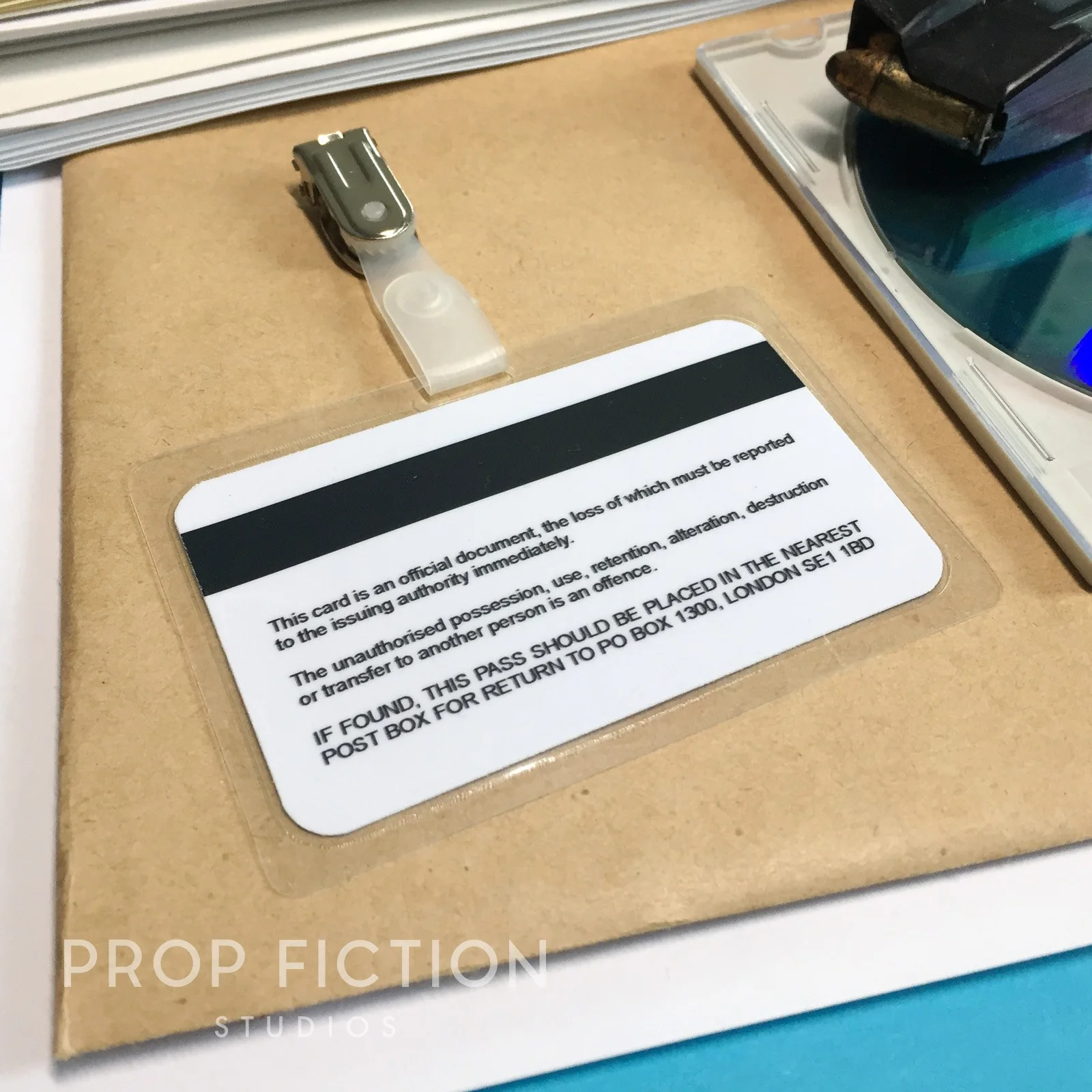 Cosplay Display: Skyfall - MI6 Access / SIS Security Pass Clip-on Prop ID Cards, image 2