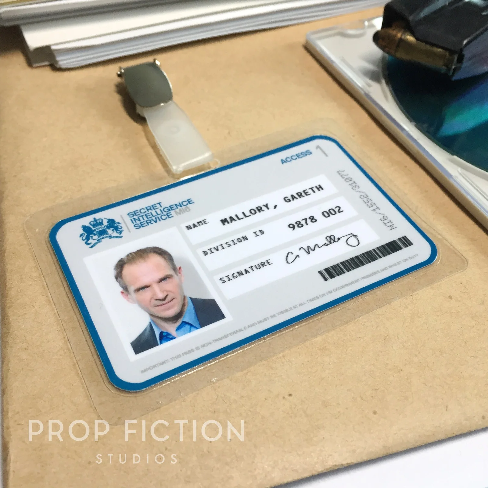 Cosplay Display: Skyfall - MI6 Access / SIS Security Pass Clip-on Prop ID Cards, image 4