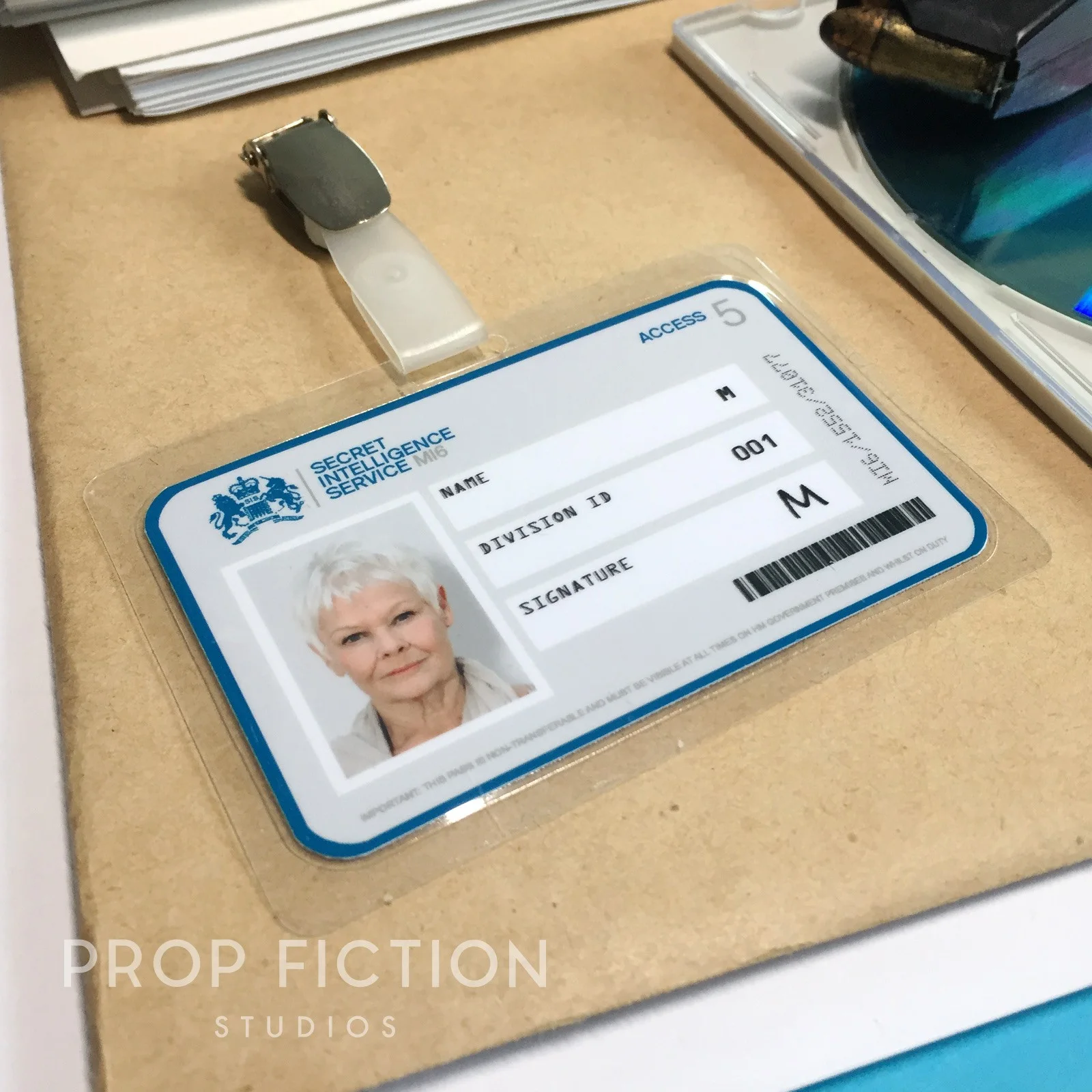 Cosplay Display: Skyfall - MI6 Access / SIS Security Pass Clip-on Prop ID Cards, image 5