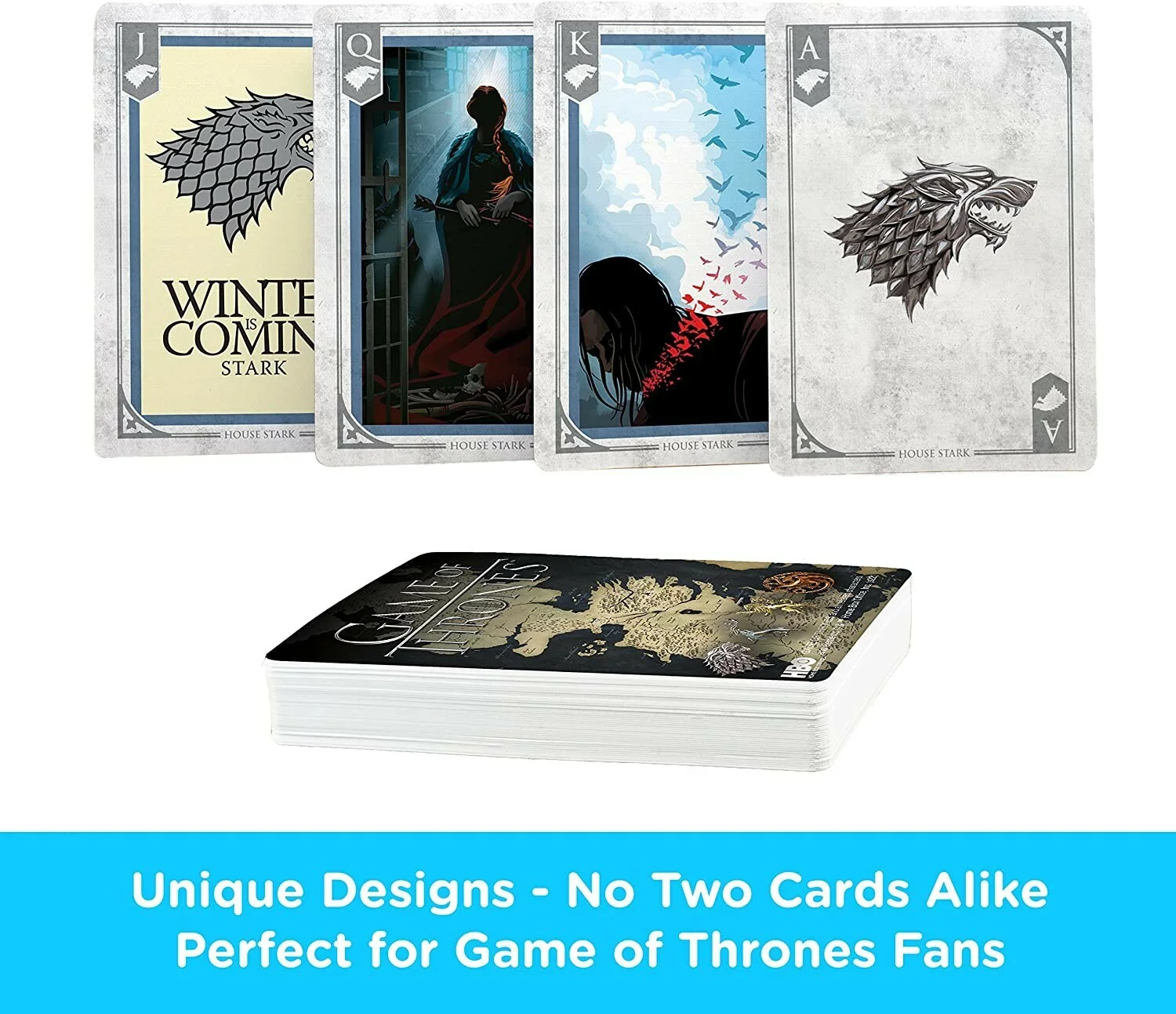 Game of Thrones set of 52 playing cards+ jokers (nm), image 2