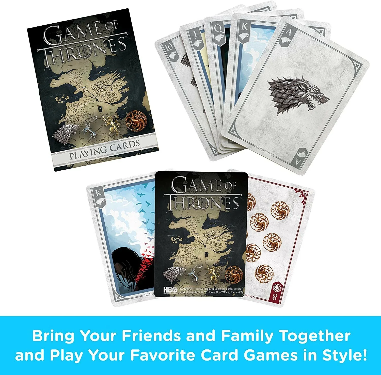 Game of Thrones set of 52 playing cards+ jokers (nm), image 3