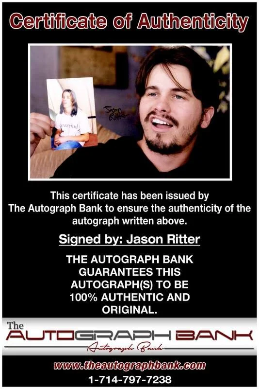 Jason Ritter — Jason Ritter authentic signed celebrity 10x15 photo W/Cert Autographed A00363, image 2