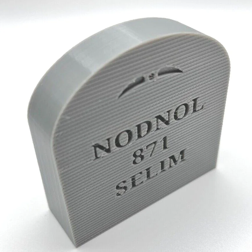 Red Dwarf Nodnol Sign Desk Display Gift Idea 3D Printed, image 4
