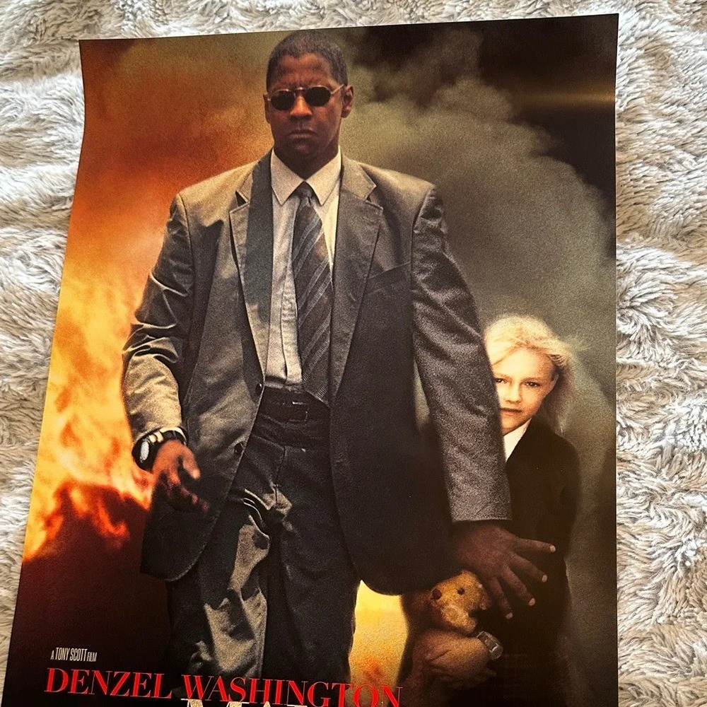 Man on Fire Movie Poster MIni 13 x 20 Denzel Washington Dakota Fanning, изображение 2