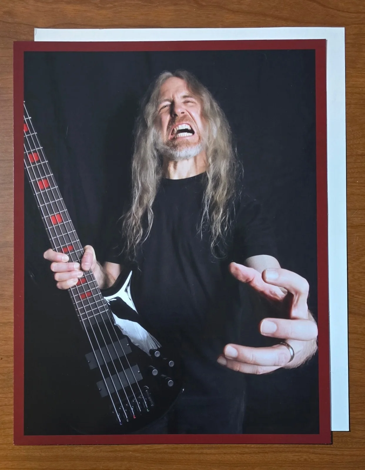 ALEX WEBSTER — CANNIBAL CORPSE ALEX WEBSTER PERSONALIZED AUTOGRAPHED 8X10 PHOTO BASS STRING, image 2
