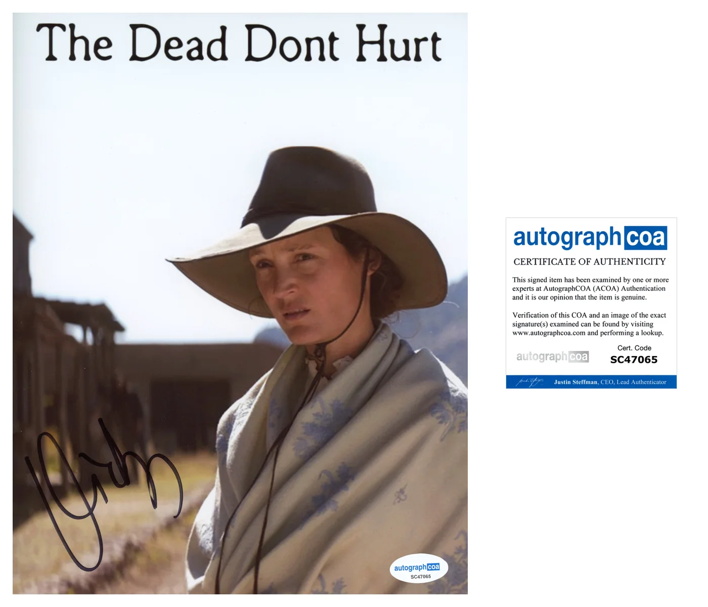 Vicky Krieps — Vicky Krieps Signed Autographed THE DEAD DON'T HURT 8x10 Photo EXACT Proof ACOA